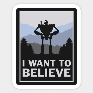 I want to believe in giants Sticker